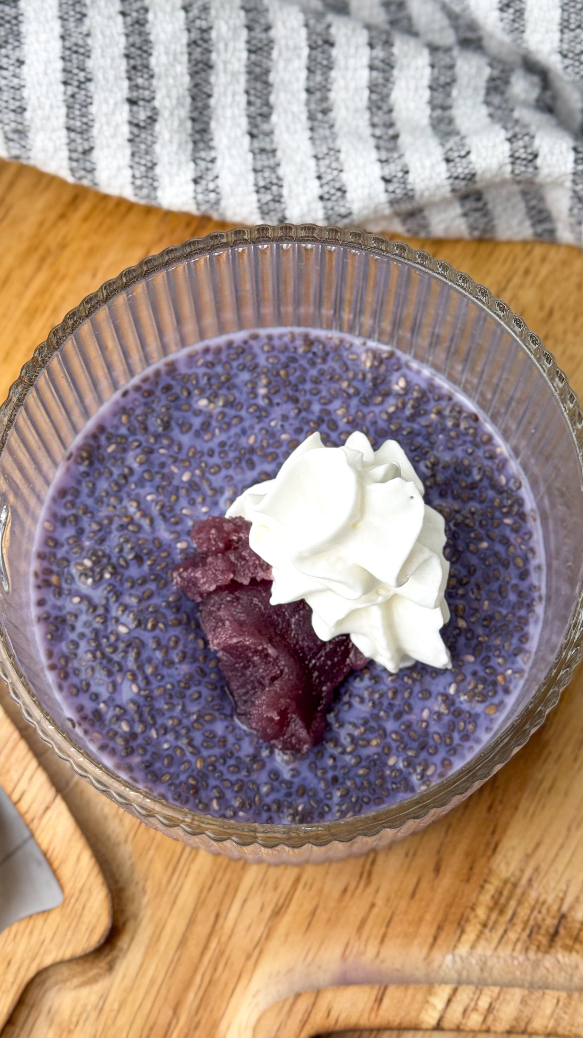 The Best Taro Chia Pudding